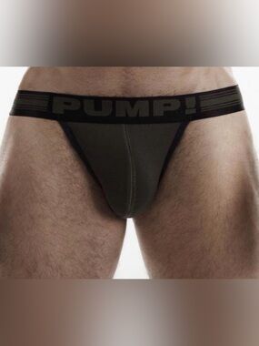 PUMP! - FREE-FIT JOCKSTRAP - MILITARY GREEN Sz S